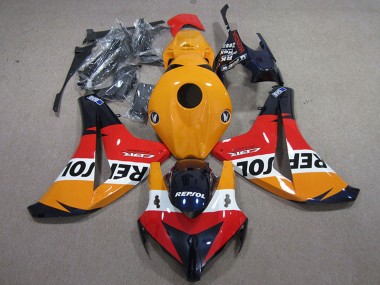 Kits Carénages Moto Honda CBR1000RR 2008-2011 - Orange Blanc Rouge Noir Brillant Repsol