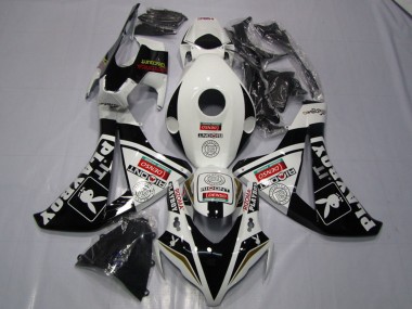 Carénages Moto Honda CBR1000RR 2008-2011 - Blanc Noir Brillant DENSO Playboy