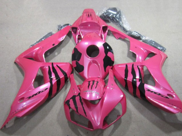 Carénages Moto Honda CBR1000RR 2006-2007 - Rose Noir Monstre