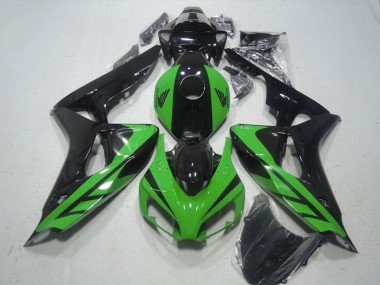 Carénage Moto Honda CBR1000RR 2006-2007 - Vert Noir Brillant