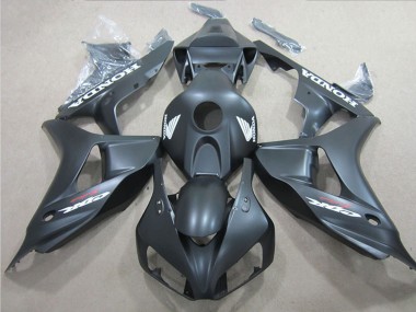 Carénages Moto Honda CBR1000RR 2006-2007 - Noir Mat Blanc Décalque