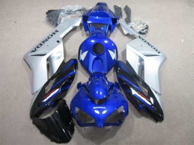 Carénages Moto Honda CBR600 F4i 2001-2003 - Argent Bleu Noir Brillant