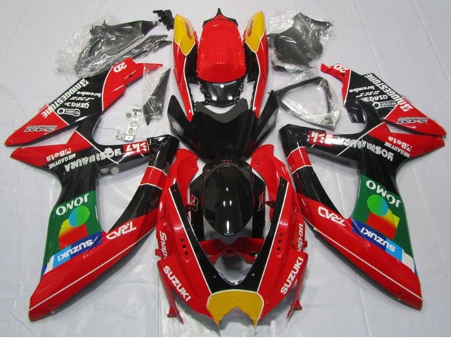 Carénages Moto Suzuki GSXR 600 2008-2010 - Rouge Orange Bleu Vert Noir JOMO