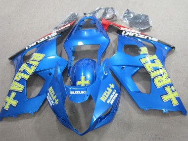 Carénages Moto Suzuki GSXR 1000 2003-2004 - Bleu Jaune Noir Rizla