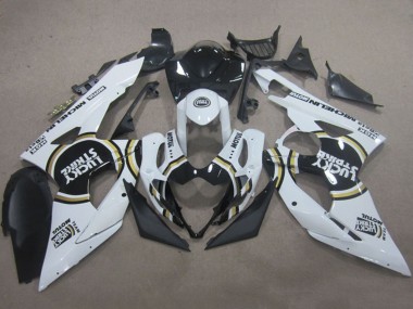 Carénages Moto Suzuki GSXR 1000 2005-2006 - Blanc Noir Lucky Strike Motul