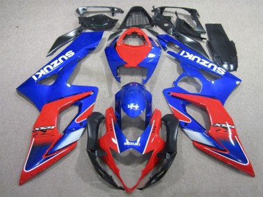 Carénages Moto Suzuki GSXR 1000 2005-2006 - Bleu Rouge