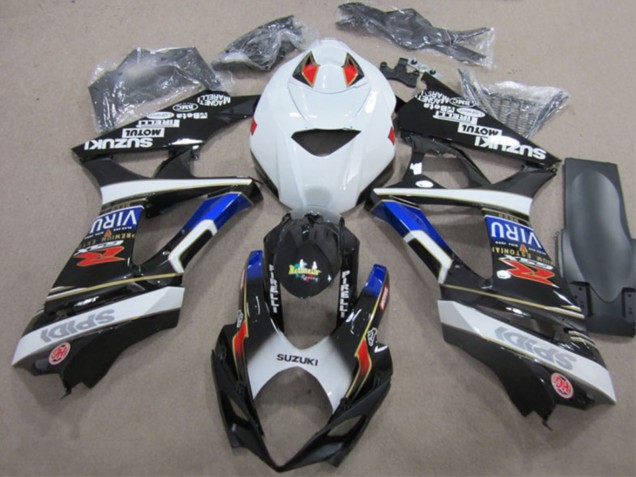 Carénages Moto Suzuki GSXR 1000 2007-2008 - Blanc Bleu Rouge Noir