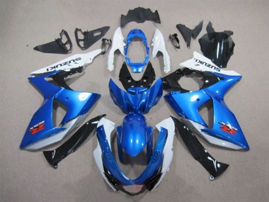 Kits Carénages Moto Suzuki GSXR 1000 2009-2016 - Blanc Bleu Noir