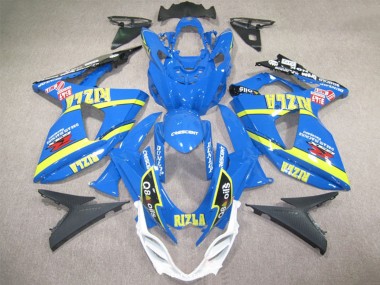 Carénages Moto Suzuki GSXR 1000 2009-2016 - Bleu Jaune Rizla Q8 Oils