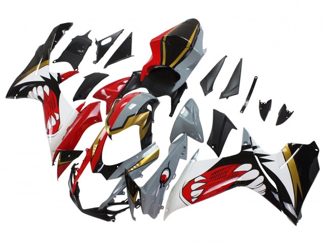 Carénages Moto Suzuki GSXR 600/750 2011-2024 - Rouge Or Gris Noir Blanc Requin