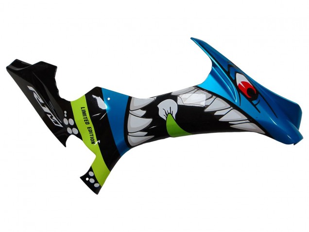 Carénages Moto Yamaha YZF R1 2015-2019 - Bleu Vert Noir Requin