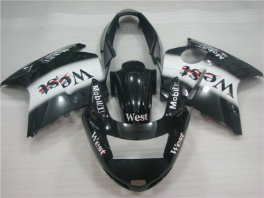 Noir Blanc West 1996-2007 CBR1100XX Carénage Moto
