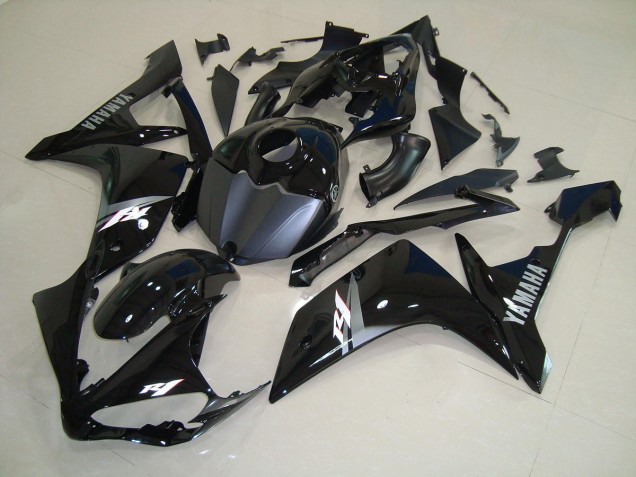 Noir Brillant Blanc 2007-2008 YZF R1 Carénage Moto Noir Brillant Blanc 2007-2008 YZF R1 Carénage Moto