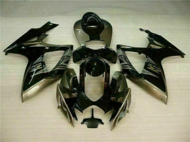 Noir Gris 2006-2007 GSXR 600/750 Carénages Moto