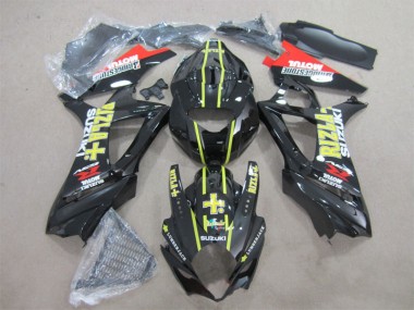 Noir Jaune Rizla 2007-2008 GSXR 1000 Carénage Moto