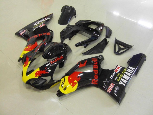 Noir Red Bull 2000-2001 YZF R1 Carénage Moto Noir Red Bull 2000-2001 YZF R1 Carénage Moto