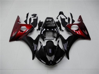 Noir Rouge 2003-2005 YZF R6 Carénage Moto