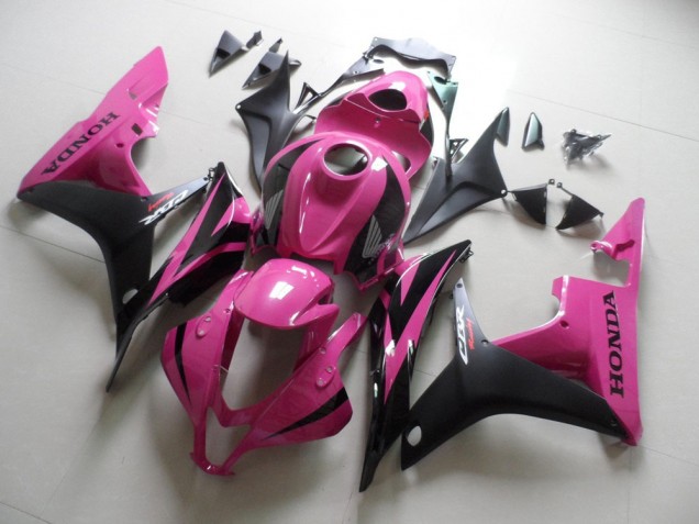 Rose Noir 2007-2008 CBR600RR Carénage Moto Rose Noir 2007-2008 CBR600RR Carénage Moto