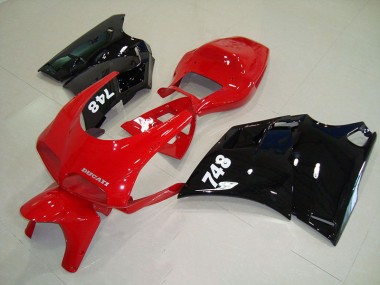 Rouge Noir 1993-2005 Ducati 748 916 996 996S Carénage Moto