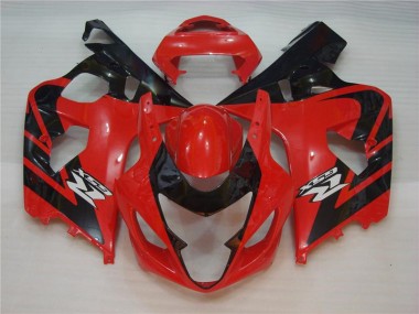 Rouge Noir 2004-2005 GSXR 600/750 Carénages Moto