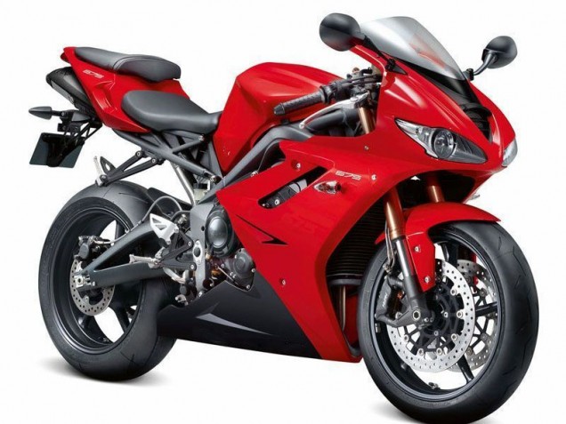 Rouge Noir 2006-2008 Daytona 675 Triple Carénage Moto Rouge Noir 2006-2008 Daytona 675 Triple Carénage Moto