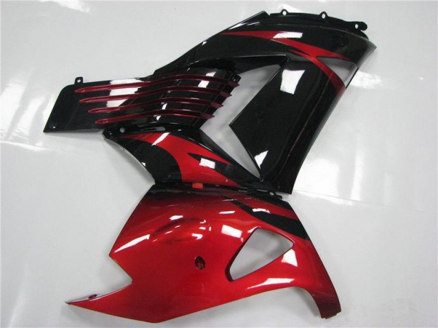 Rouge Noir 2006-2011 ZX14R ZZR1400 Carénage Moto